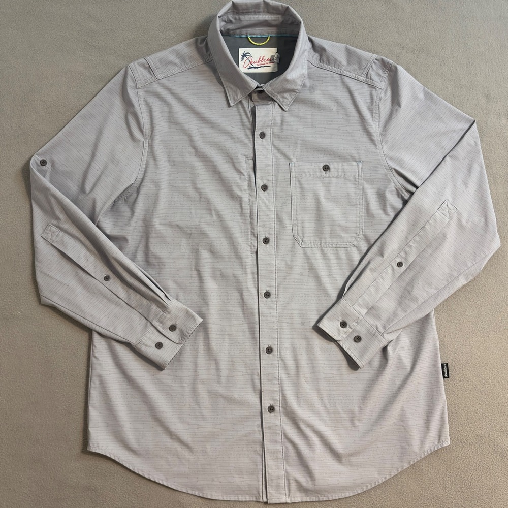 Chubbies Weekend Performance Gray Long Sleeve But… - image 2